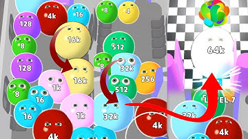 Into The Crowd | impossible Jelly 2048 ball passed into the crowd video games Android, iOS New Level