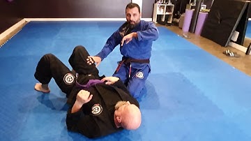 BJJ - Standing Guard Pass 02 - Pressure Pass (Stack Pass) with Sub Option