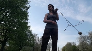 Flowing rope dart, trying neck spin variation