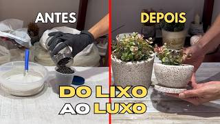 TRANSFORMEI Argamassa e Cimento Branco em GRANILITE DE LUXO | Decoração Incrível...