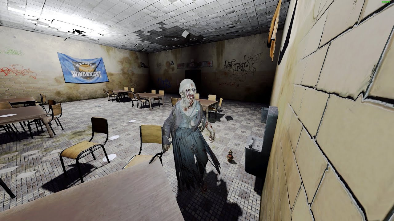 Баг навигации призрака на Brownstone High School | Phasmophobia