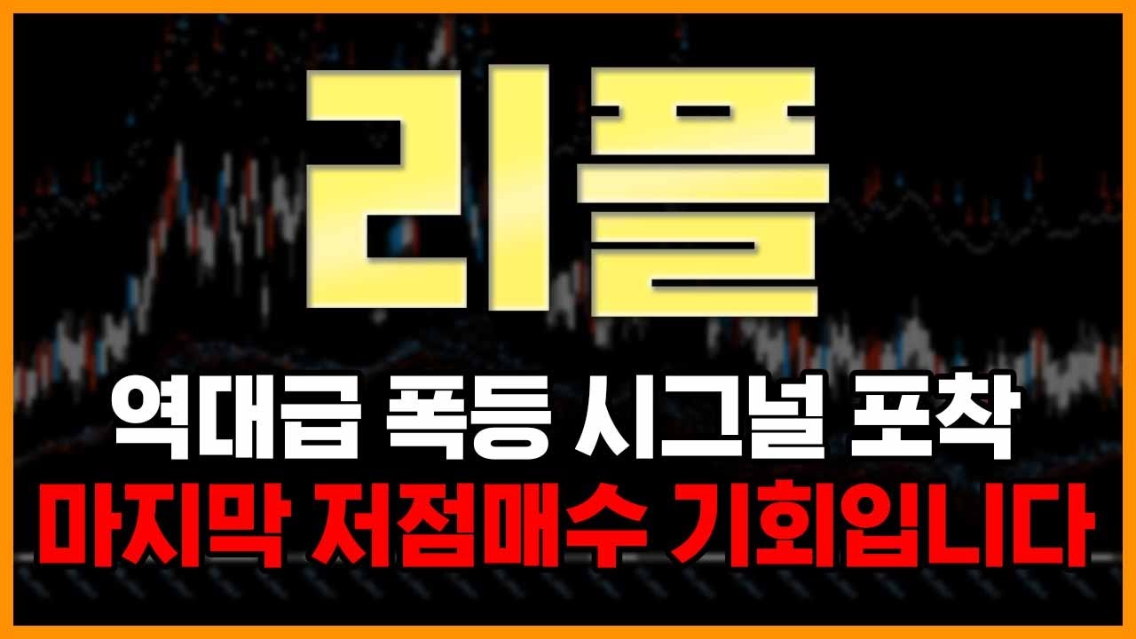 리플]🔥역대급 폭등 시그널 포착!🔥마지막 저점매수 기회입니다 - YouTube
