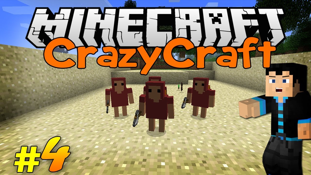 Minecraft CrazyCraft: Modded Survival - Ep4 - Minion Quarry & Ruby Swords! (w/ StrauberryJam)