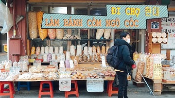 HÀN QUỐC I ĐI CHỢ 현대 - LÀM CỐM NGŨ CỐC NGÀY TẾT