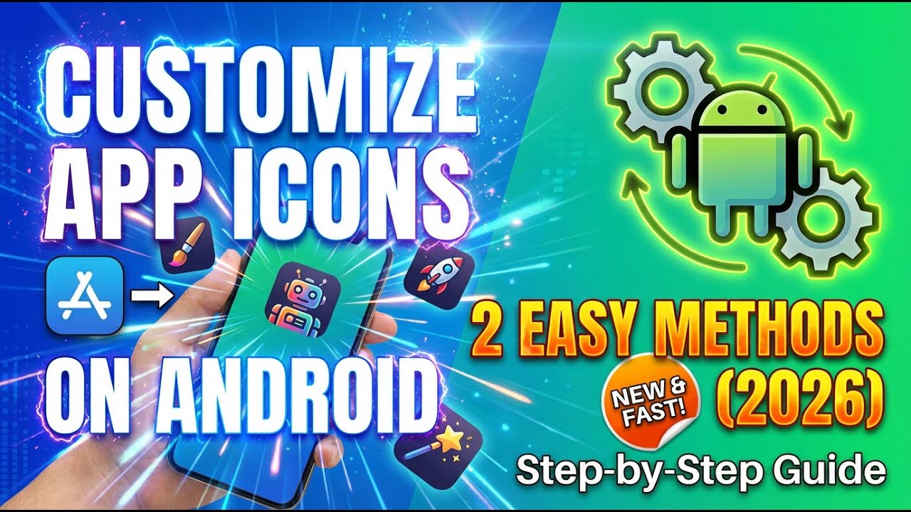 HOW TO Customize App Icons on Android: 2 Easy Methods (2026)