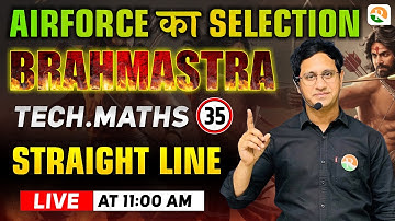 Straight line -1 | Airforce Maths Classes 2024 | Maths for Airforce 2024 | Airforce Classes 2024
