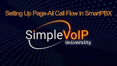Setting Up Page-All Call Flows in the SimpleVoIP User Portal