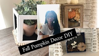 Fall Pumpkin Terrarium + Picture Decor DIY- 2020