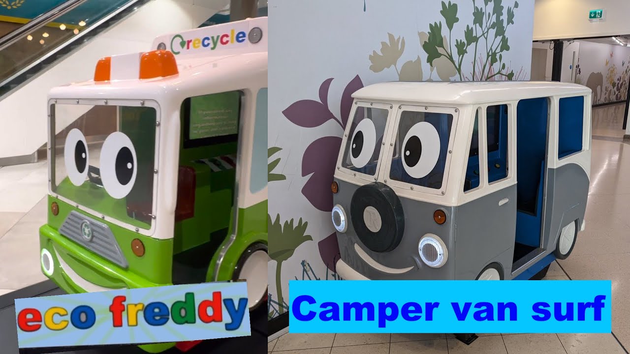 Eco Freddy and Camper Van surf on coins rides episode 31