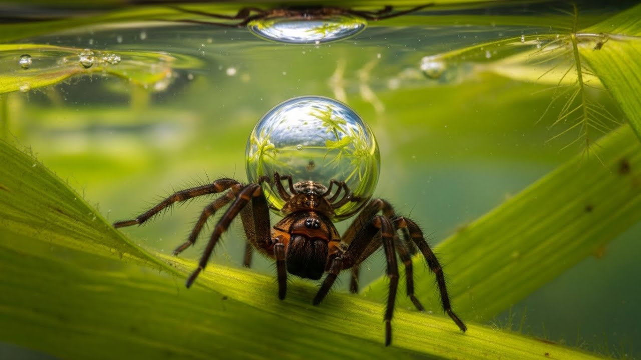 Spider living under water! 😱 | Diving Bell Spider! 