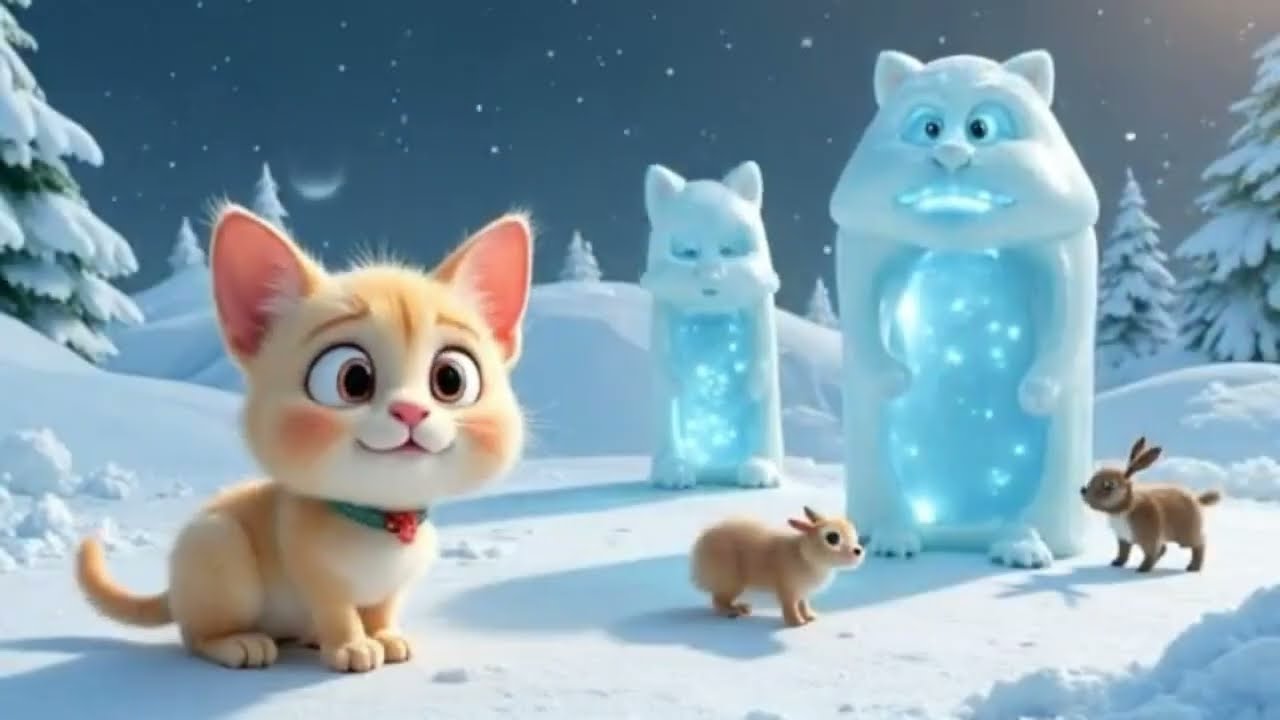 ❄️🐾 The Chubby Cat’s Icy Adventure — Frozen Heart, Magical Trials & Winter Wonders | Cozy Cat Family