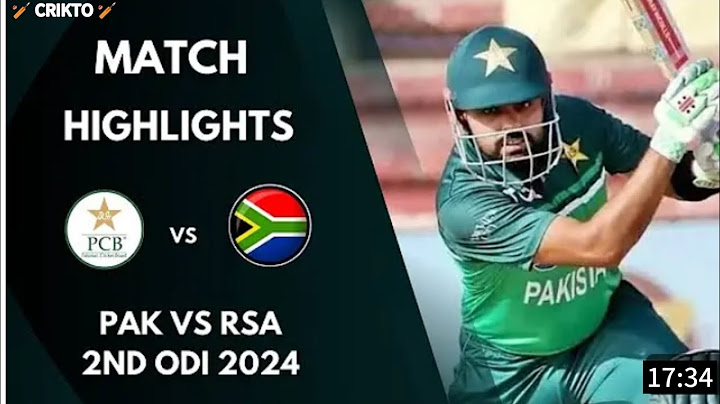 Pakistan Vs South Africa 2nd ODI Full Highlights 2024 | Pak vs Sa