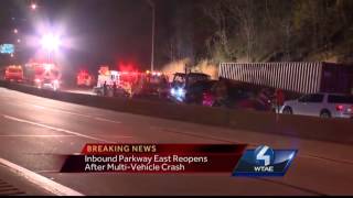Wrong-way driver hits oncoming SUV on Parkway East