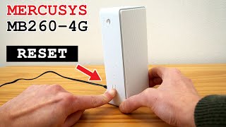 Mercusys MB260-4G router 4G+ Wi-Fi 6 dual band • Factory reset