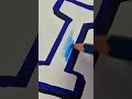 Calligraphy Alphabet I in easy way 😀😁🔥 #shorts #art #drawing #calligraphy