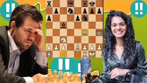 Crazy Tania Sachdev vs Magnus Carlsen 45