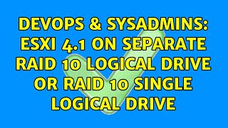 DevOps & SysAdmins: ESXi 4.1 on separate RAID 10 logical drive or RAID 10 single logical drive