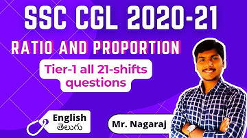 RATIO AND PROPORTION QUESTIONS FOR SSC CGL | ALL TIER-1 QUESTIONS