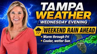 Wednesday Evening's weather forecast for Tampa 4/29