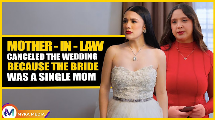 Mother in law canceled the wedding because the bride was a single mom