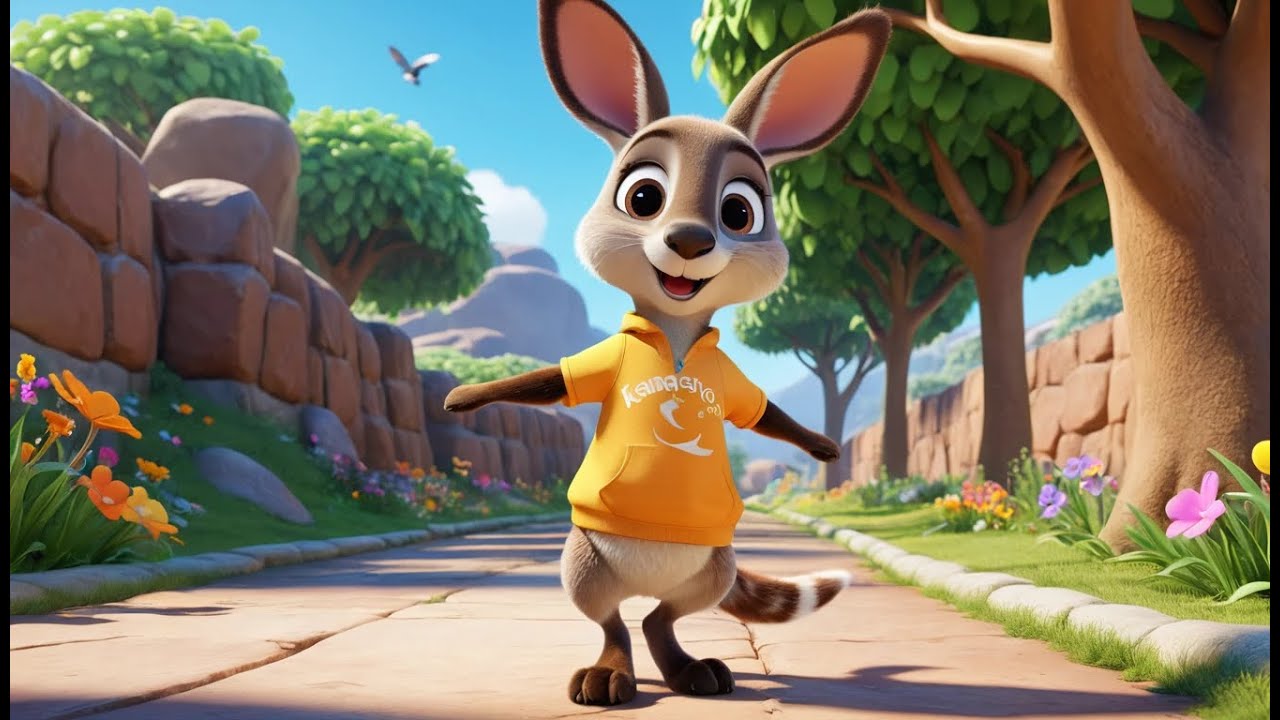 Jump Like a Kangaroo – Action Rhyme | Fun Kids Song | Hop, Jump & Play ...
