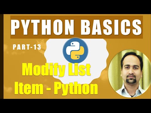 Python Tutorial for Beginners [Part-13] - Modify list items in python