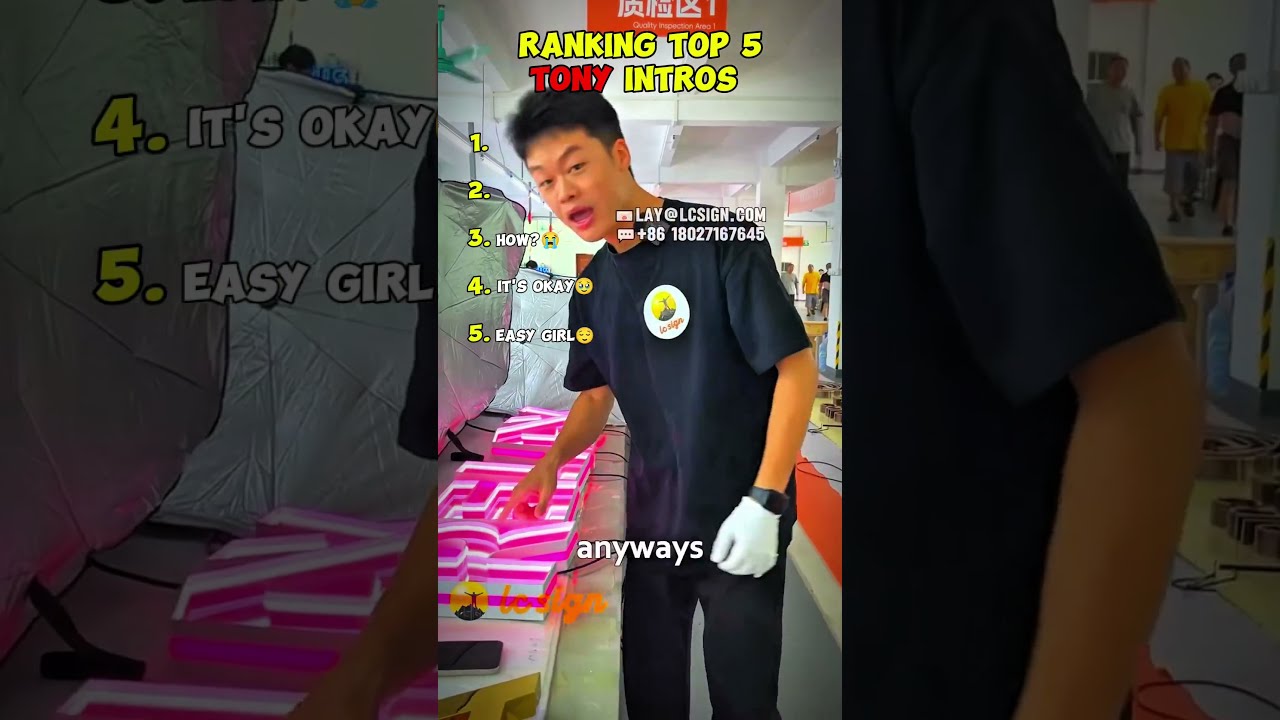Ranking Top 5 TONY INTROS Tony Lcsign Funny Tonyfunny