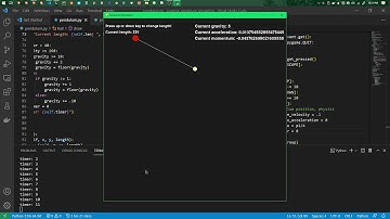 pendulum project using pygame | code in description