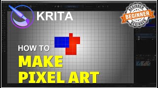 Krita How To Make Pixel Art Tutorial screenshot 5