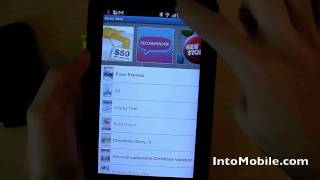 Sprint Samsung Galaxy Tab Android tablet software tour (TouchWiz UI AllShare ThinkFree Office) screenshot 2