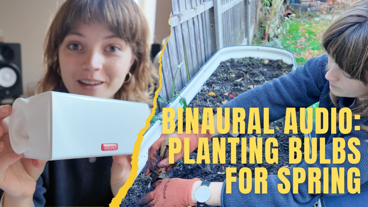 Trying Out a New Binaural Microphone while I Garden - YouTube