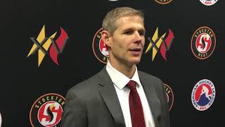 Stockton Heat Coach Cail MacLean (10-12-19)