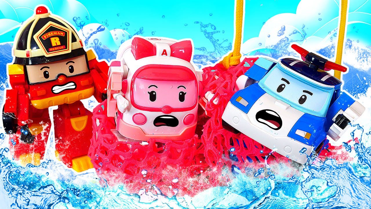 Os carrinhos de brinquedo foram pescar e ficaram presos na rede! Vamos ajudar!