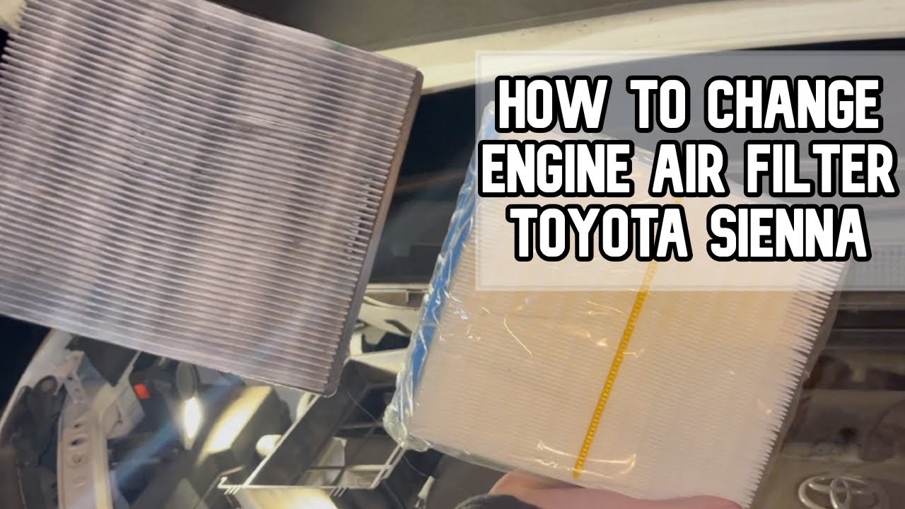 How to change the engine air filter in a Toyota Sienna DIY video 2011 ...