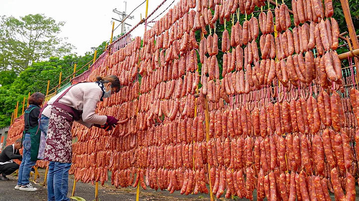 Traditional Hunan Smoked Cured Pork Belly, Cured Sausage Making / 烟燻湖南腊肉, 腊肠制作 - Taiwanese Food - 天天要闻