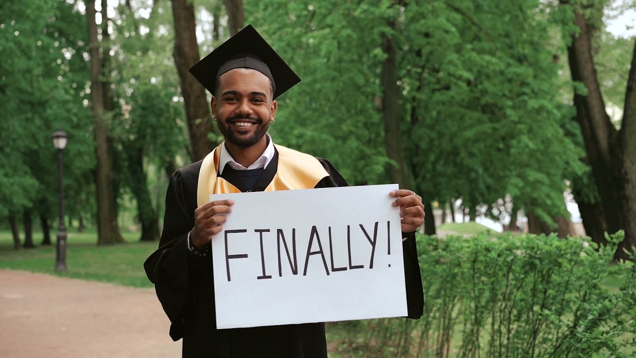 Graduate Posing On Camera | Free Stock Video Footage HD 4K