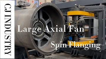 Industrial axial fan flange flanging machine