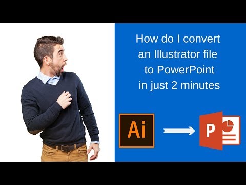 How to make illustrator file editable in powerpoint/.ppt | ai to .ppt