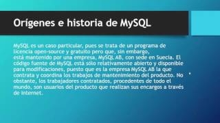Modulo 1 - Submodulo 2 - 09 Antecedentes de MYSQL