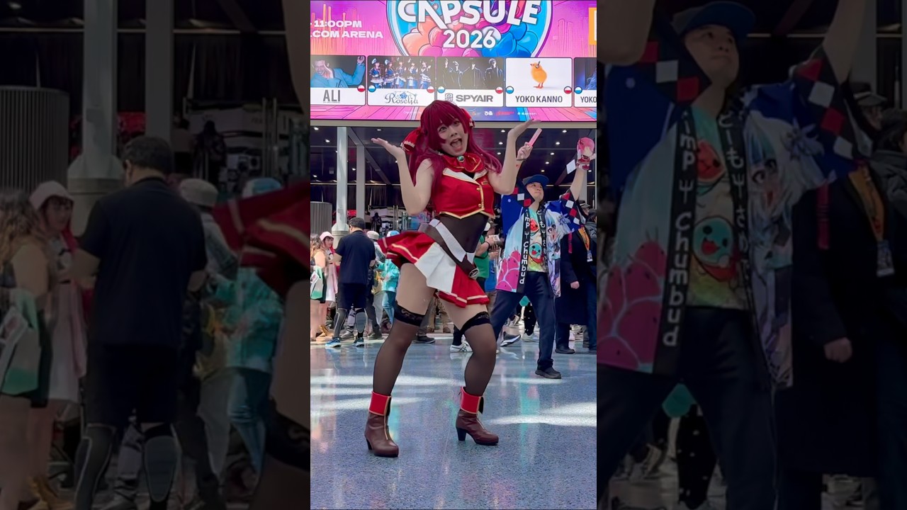 Houshou Marin Cosplay Public Dance “III” at Anime Expo #houshoumarine #cosplay #animeexpo