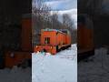Тепловоз чистит снег на УЖД / Поезд гребёт снег узкоколейка горная #поезд #зима #snowplow #snow