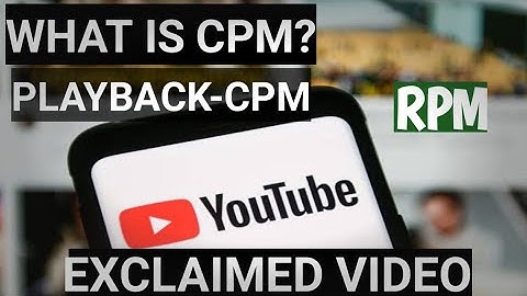 What is playback based cpm in youtube in hindi ।youtube cpm