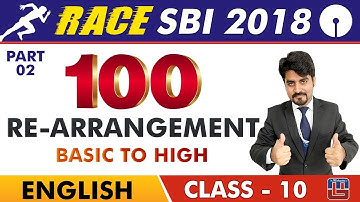 SBI Clerk Prelims 2018 | 100 Re-Arrangement | Part 2 | English Live At 9 am | Class-10