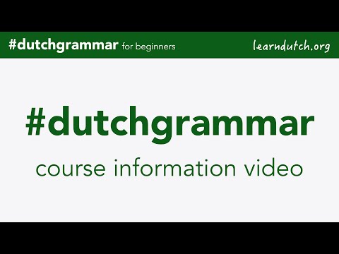 Learn Dutch Grammar - online video course #dutchgrammar