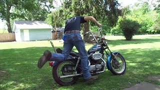 Original Paint 1975 Harley Ironhead Sportster XLCH Kickstart Only