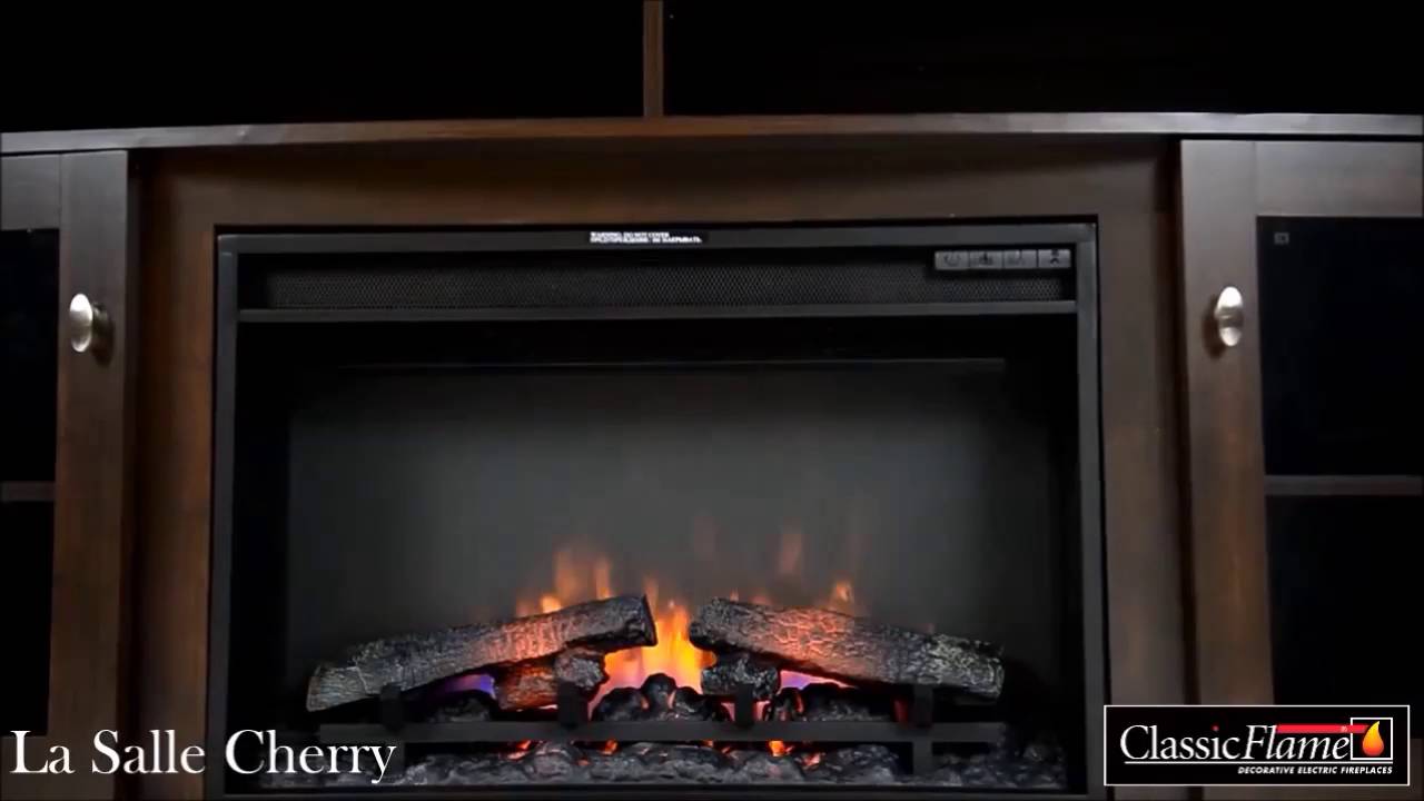 La Salle Fireplace Tv Stand In Midnight Cherry With 26 Infrared La Salle Fireplace Tv Stand In Midnight Cherry With 26 Infrared Electric Firebox