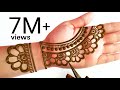 Easy simple floral diwali mehndi design  stylish mehndi design for hands    