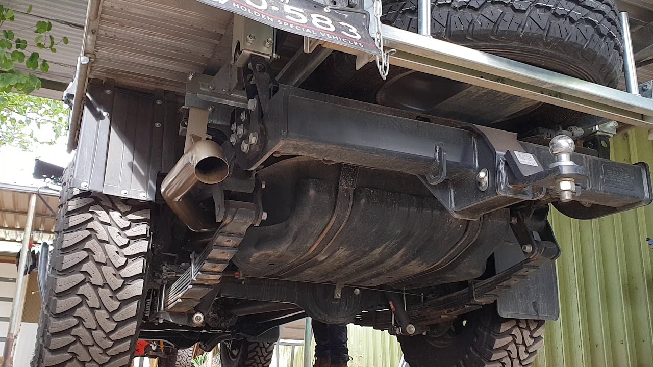 V8 landcruiser 3" King Brown DPF back YouTube