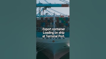 Export container Loading on ship#container #export #import #terminal #virelshort #import #logistics
