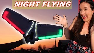 Flying a CHEAP RC Plane with LED Lights - TheRcSaylors